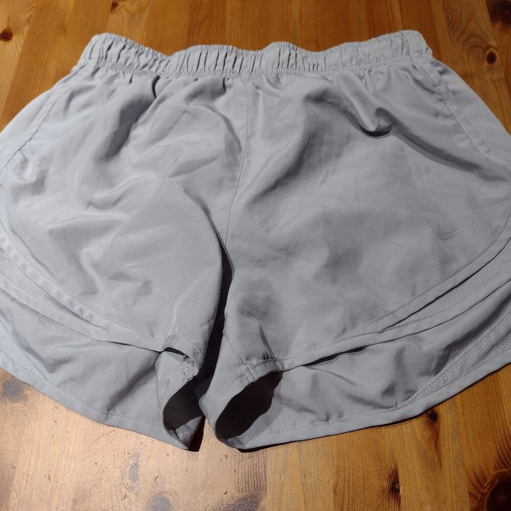 Silver Nike Tempo Running Shorts (Women's M)